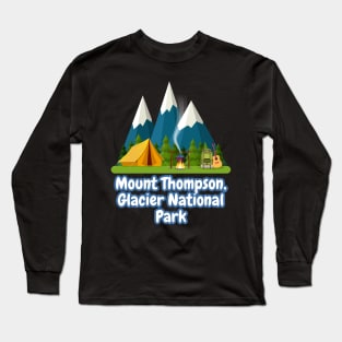 Mount Thompson, Glacier National Park Long Sleeve T-Shirt